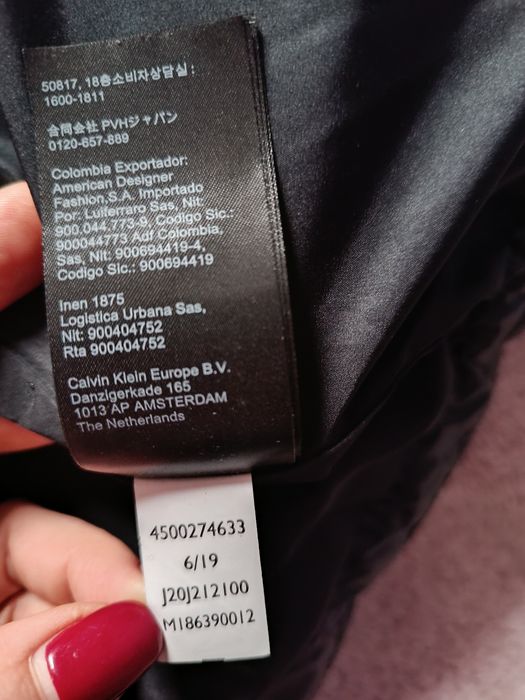 Пуховик пуффер Calvin Klein Jeans