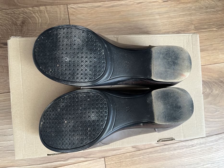 Skórzane buty damskie - rozmiar 36