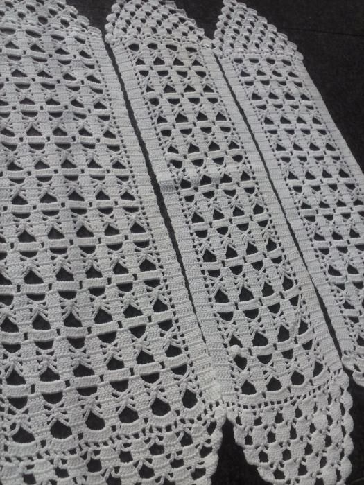 Três naperons crochet