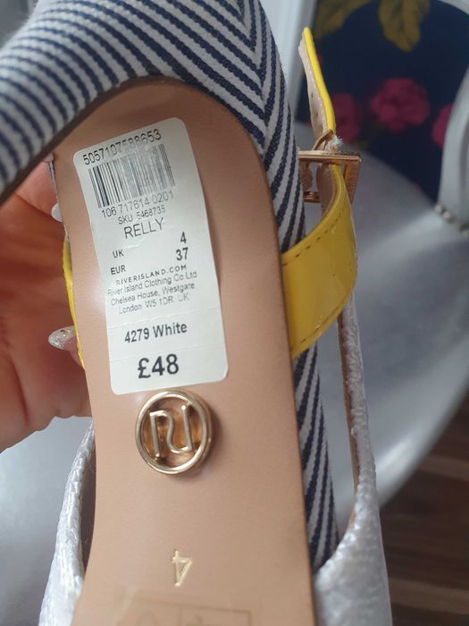 Oryginalne Szpilki zebra River Island Nowe