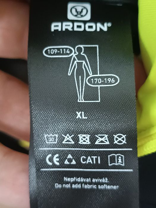 Kurtka softshell ARDON® Vision Winter męska, czarno-żółta