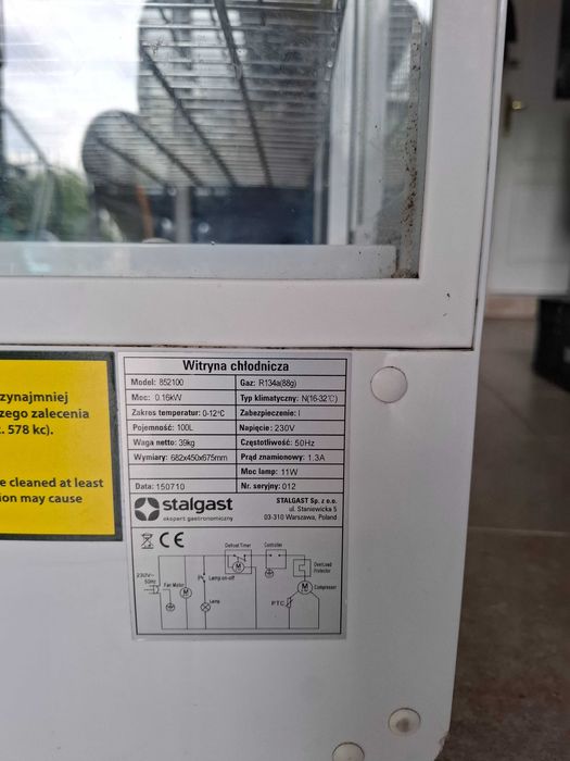 Witryna chłodnicza stalgast