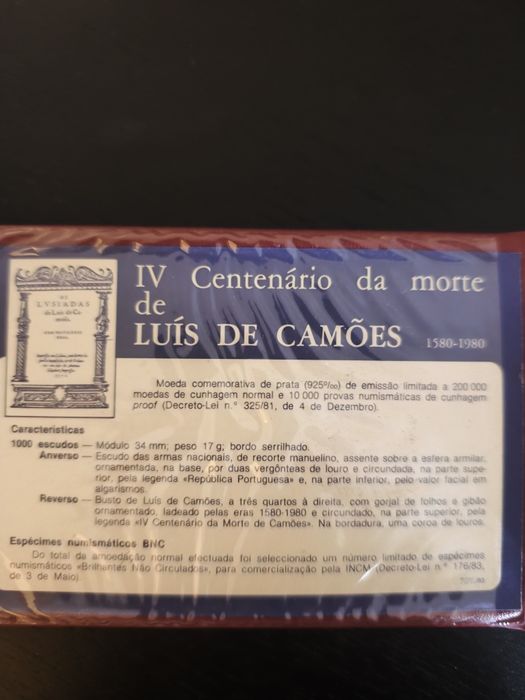 Moeda de prata comemorativa