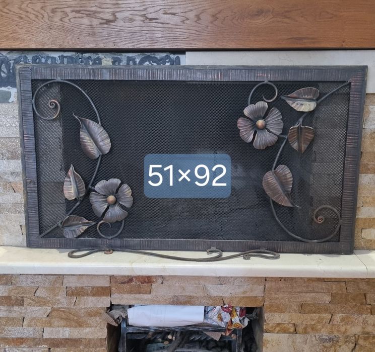 Кована решітка екран для каміна захисна