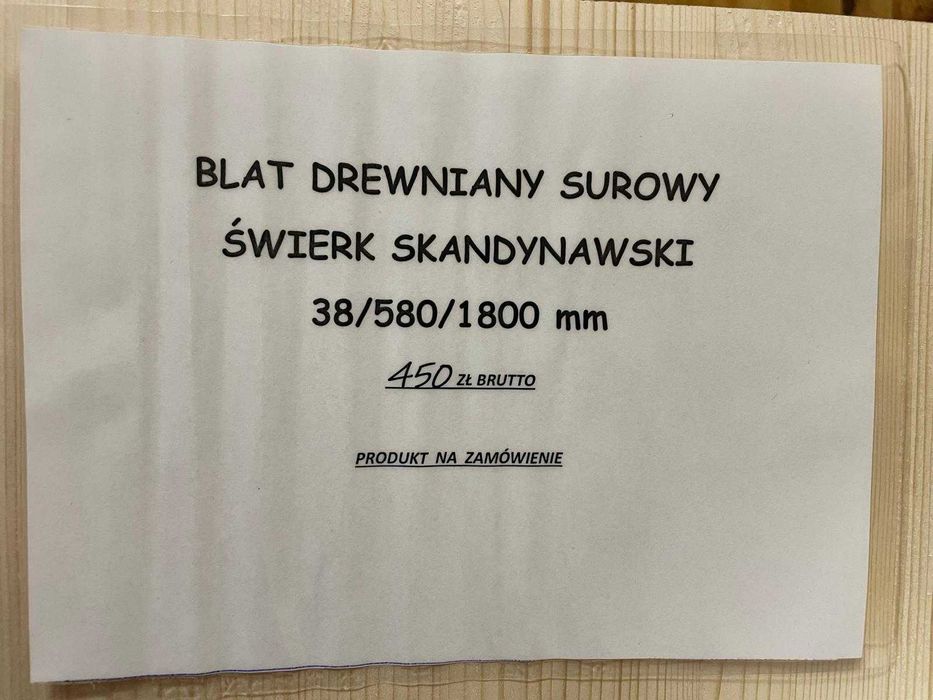 Blaty drewniane na wymiar - producent