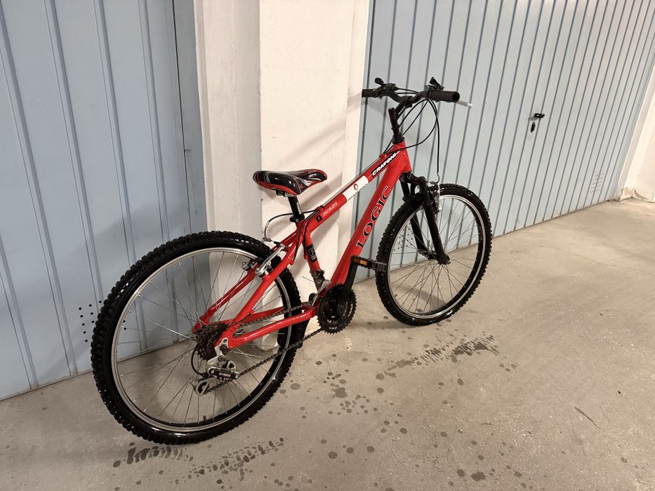 Bicicleta para jovens Vermelha Logic