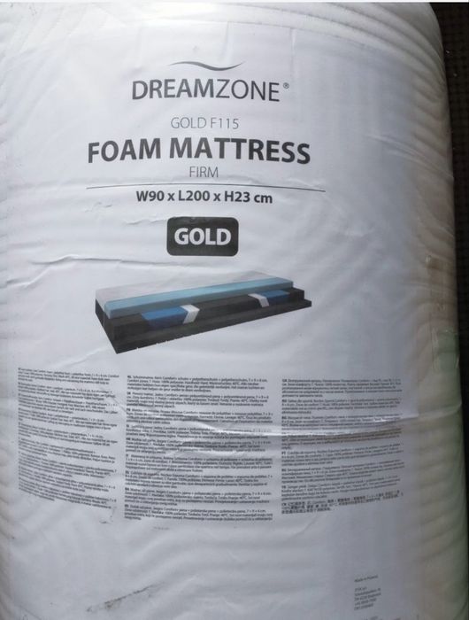 Materac piankowy PREMIUM   memory żelowy 90x200 F115 SUNDAN DREAMZONE