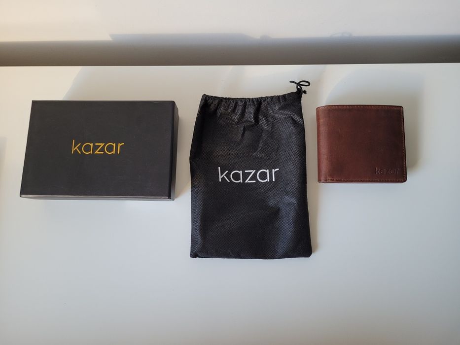 Nowy skórzany portfel marki Kazar model Adam