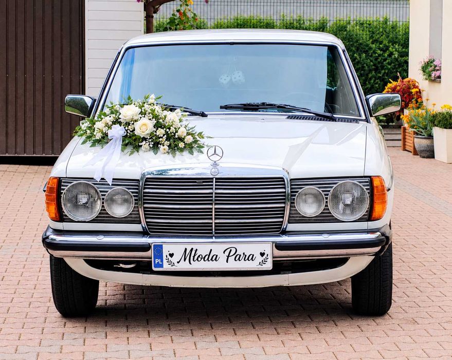 Samochód do ślubu Mercedes W123