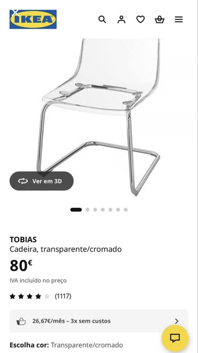 Conjunto 5 cadeiras