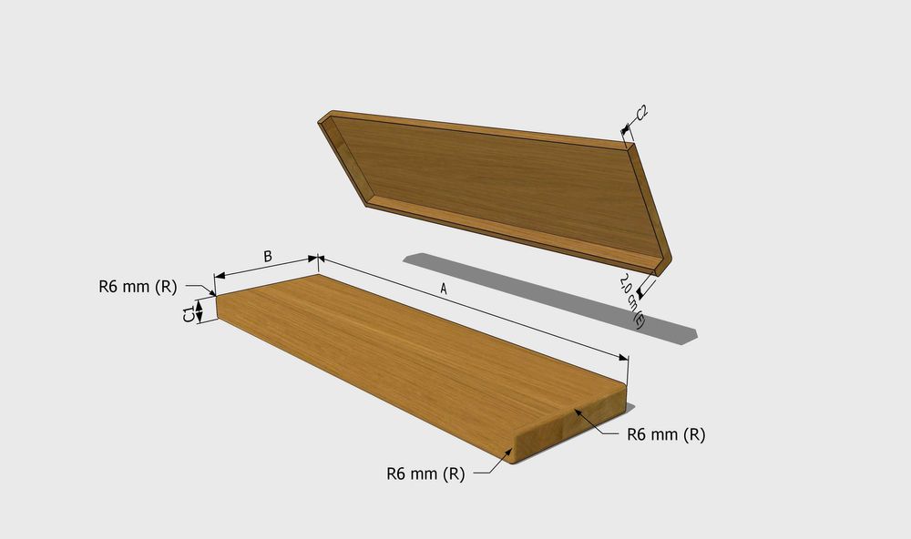 Parapety drewniane - nakładki na stare parapety