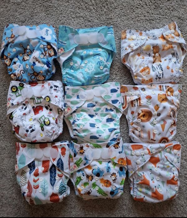 Fraldas Reutilizáveis 0m-36m novas