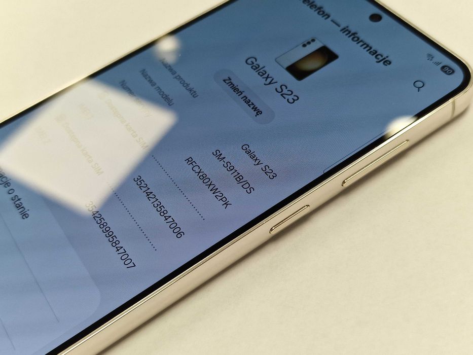Samsung Galaxy S23 Dual SIM/ 8GB/ 256GB/ Grade A-/ Cream + ładowarka/ Gwarancja