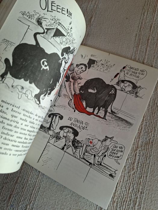 Livro de caricaturas de Augusto Cid sobre Ramalho Eanes