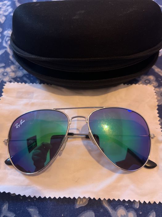 Óculos de sol Ray-Ban Aviator espelhados  – originais