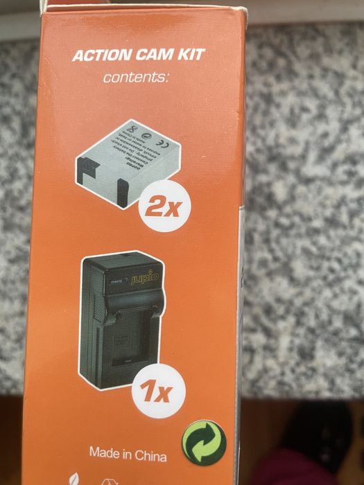 Kit 2 baterias e carregador JUPIO para GOPRO novo