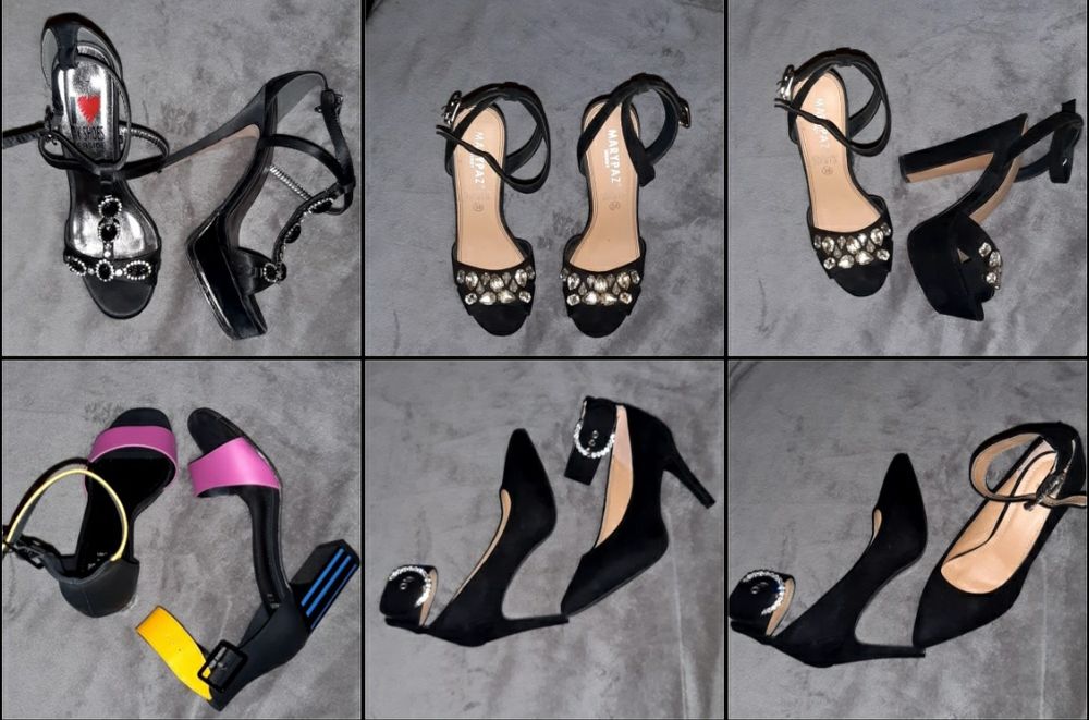 Sandálias novas ,apenas utilizadas uma vez.N. 38. 25 € Cada..