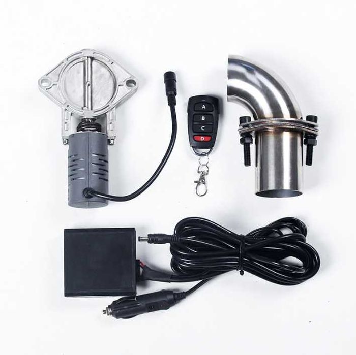 Заслонка на выхлопную систему автомобиля 51мм 63мм. Установка