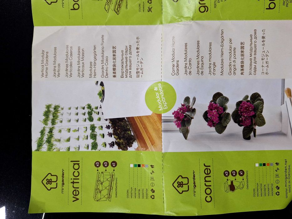 Floreira jardim vertical