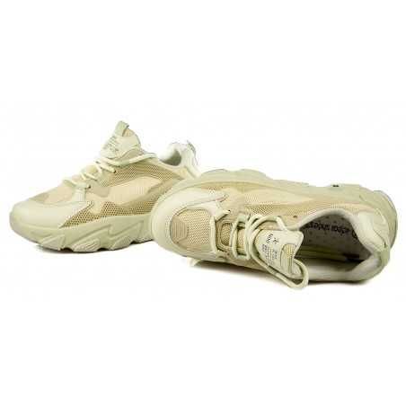 Sportowe sneakersy na grubej podeszwie zielone r 38