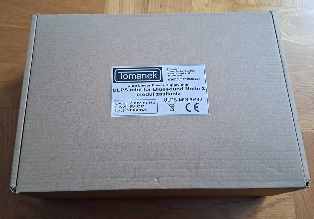 Bluesound Node 2i – z zasilaczem liniowym Tomanek
