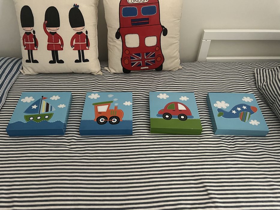 4 quadros quarto Criança