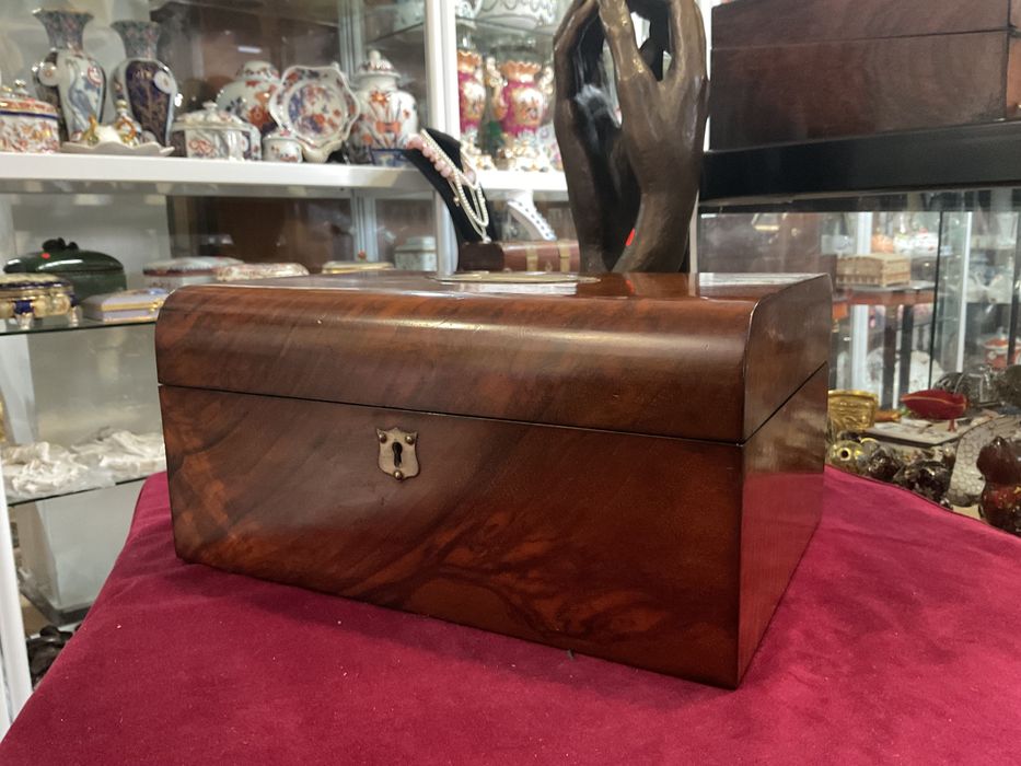 Estojo caixa antiga vintage inglesa 30x22x14 cm