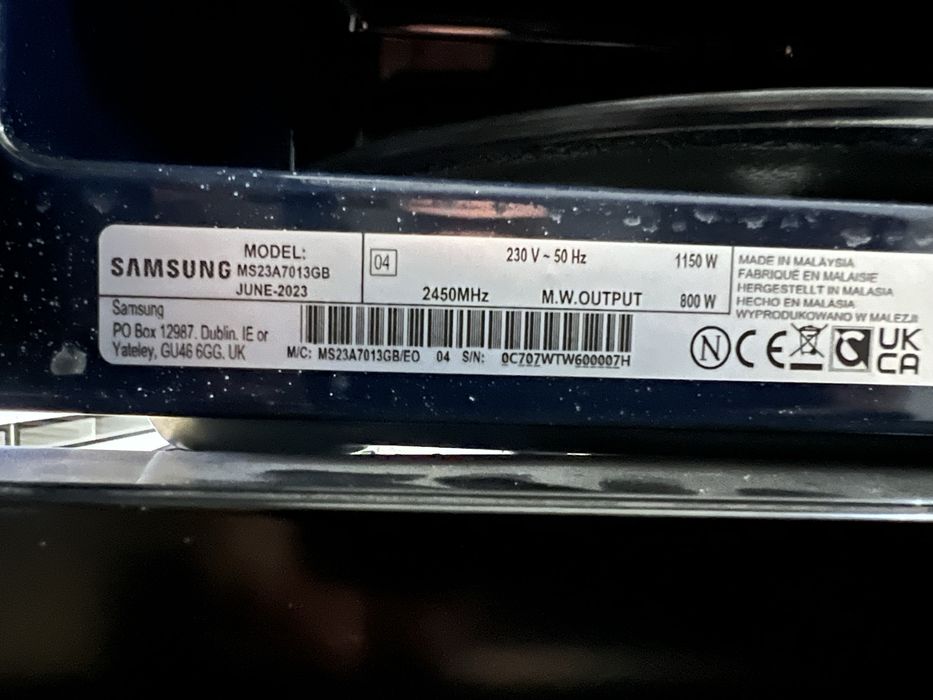 Mikrofala Samsung do zabudowy