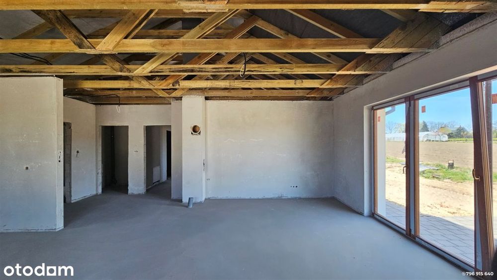 Nowy dom 148m2 / 800m2 w stanie deweloperskim