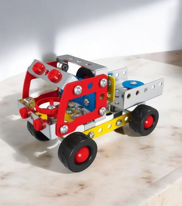 5-в-1 Детский металлический конструктор Строй техника. Подарок Машинка