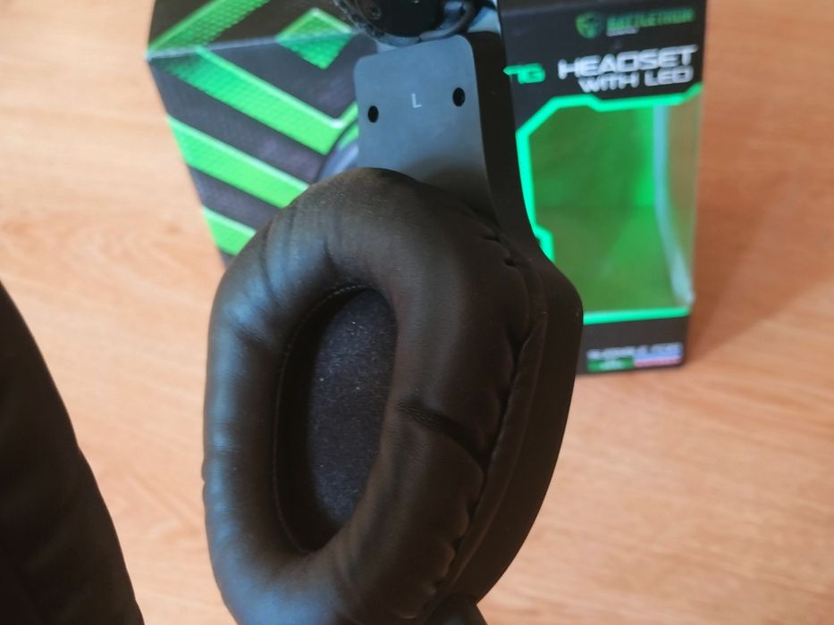 Słuchawki z mikrofonem Battletron Gaming Headset LED
