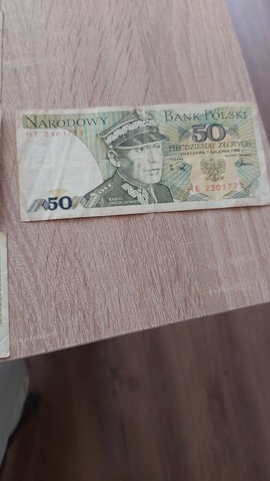 Zestaw banknotów prl