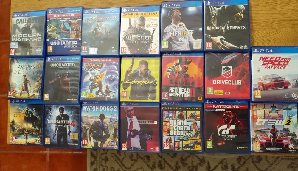 Vende-se 20 jogos PS4