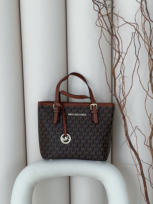 Жіноча сумка Michael Kors Jet Set тоут, кросбоді, еко-шкіра, коробка