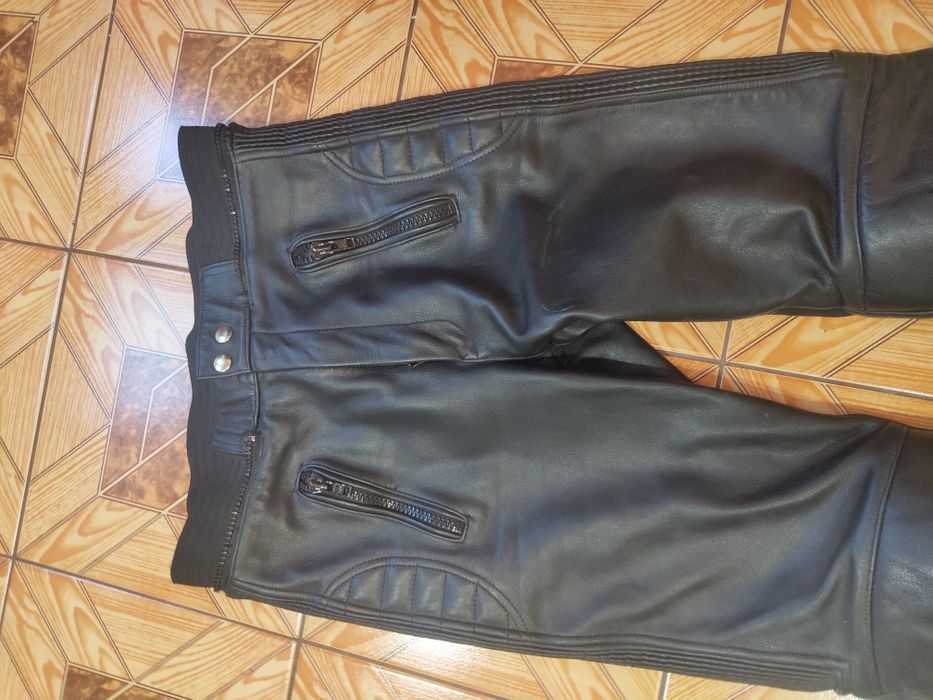 Мотоштаны кожаные размер М
