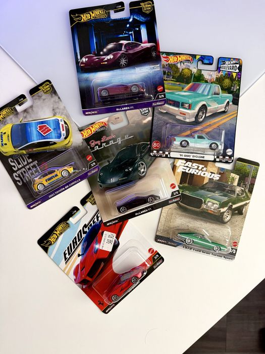 Hot Wheels Elite, Premium, Ultra Hots, 100%, Speed Machines  та інші