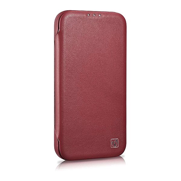 iCarer CE Premium Leather Folio Case skórzane etui iPhone 14 Pro z kla