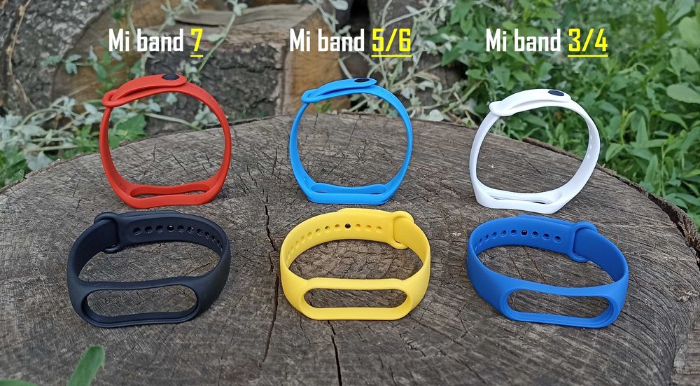 Ремінці (5 штук) Mi band 3/4/5/6/7 Ми бенд