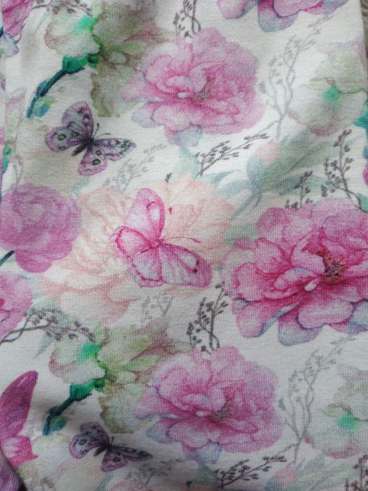 Nowe legginsy/różowe/kwiaty/motyle/prezent/Helen/r.92/98