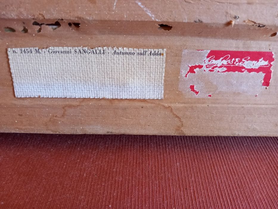 Quadro antigo em tela pintado a óleo
