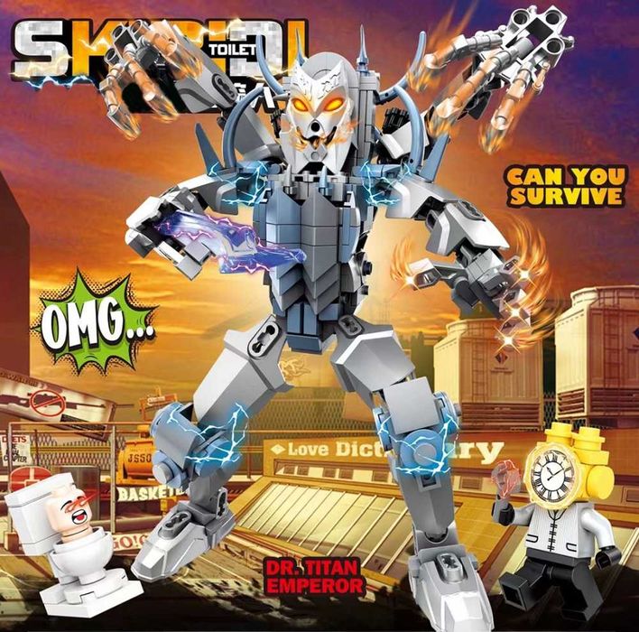Лего Скибиди туалет Титан Император, 476 деталей. Lego Skibidi Toilet