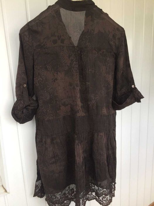 Женская туника/блуза летняя шифон/шелк размер S-M