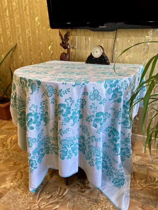 Винтаж! 100% лен покрывало гобеленовое жаккрард капа