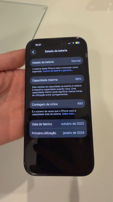 iPhone 15 128GB 88 bateria