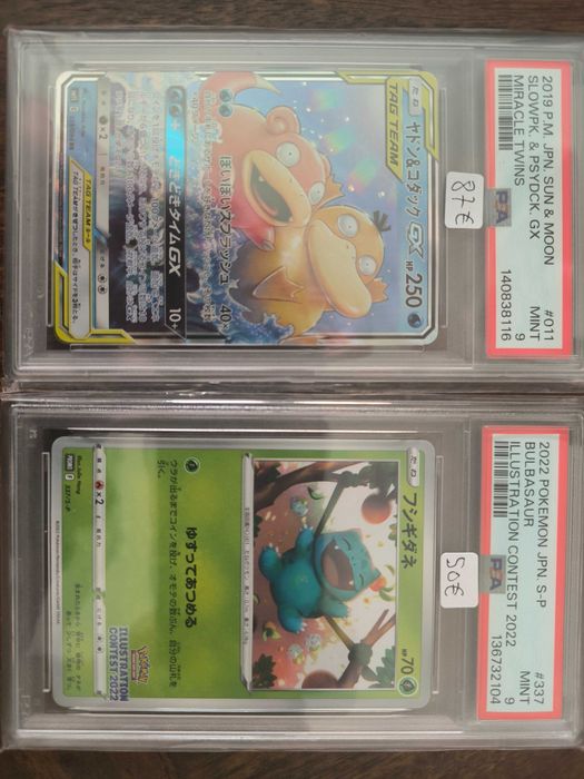 Cartas Graded Pokemon TCG - PSA/BGS/CGC Inglês e Japonês