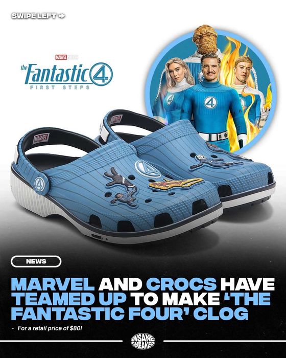 Клоги CROCS x Fantastic 4 Classic Clog! M9,W11