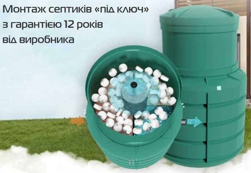 Професійна автономна каналізація, біосептик, септик під ключ