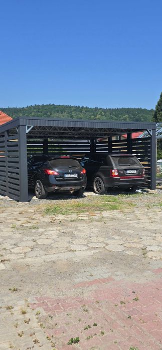 Wiata garażowa, carport, zadaszenie na dwa samochody, 6x5. gardenplanet.pl