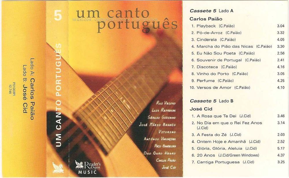 Carlos Paião Cinderela Cassete Singles LPs