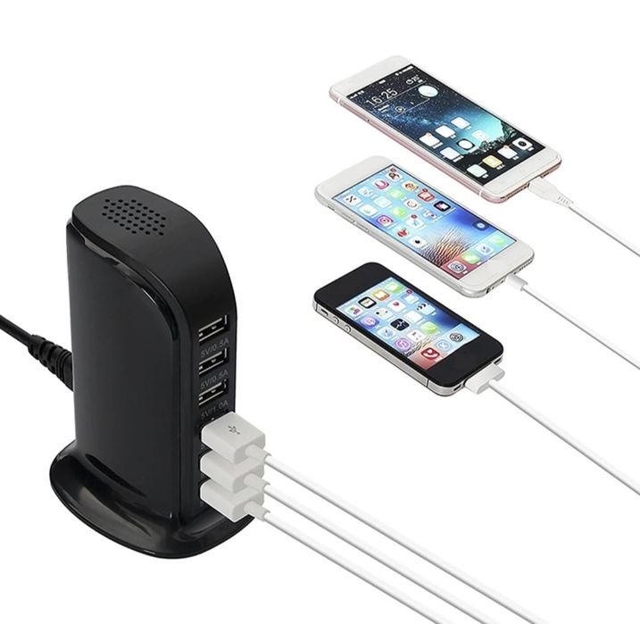 YZACK 30W 5V 6-portowa stacja ładująca USB HUB